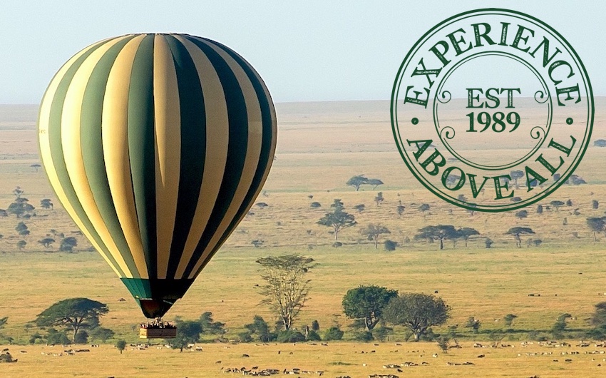 Hot-air balloon safari